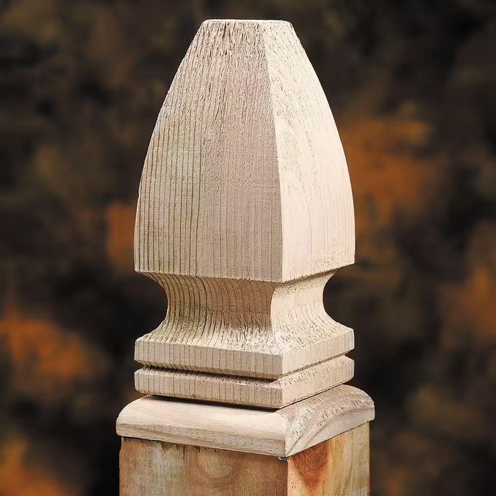 4 In. X 4 In. Flat Finial Base (6-Pack)