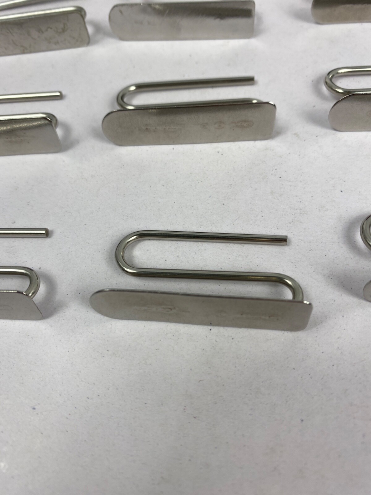 20 Pottery Barn Drapery Pin Hooks Silver Metal Curtain Replacement Hardware