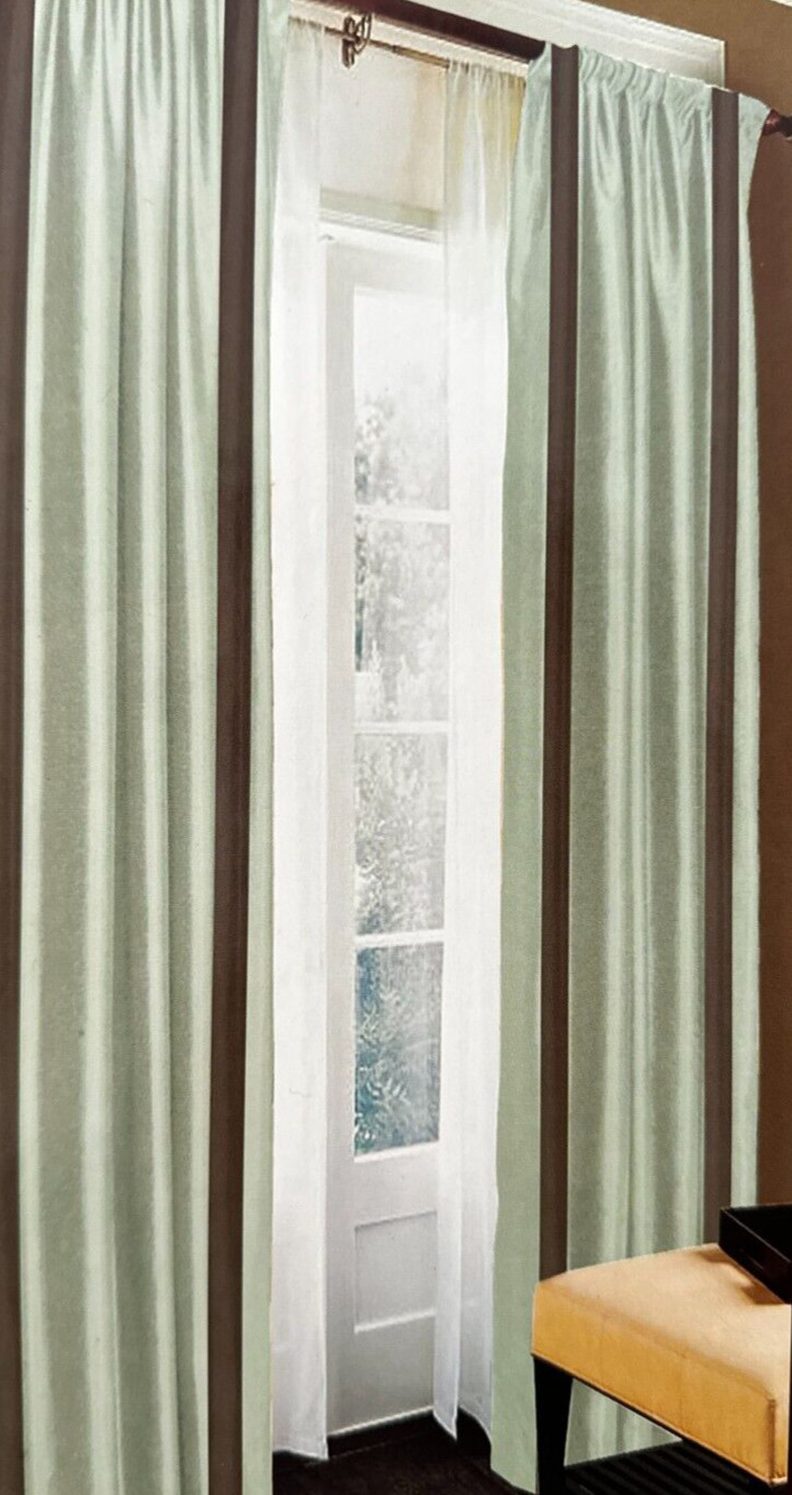2 Rodeo Home Ritz Teal Window Panels 54″ x 90″ (Pair) NIP