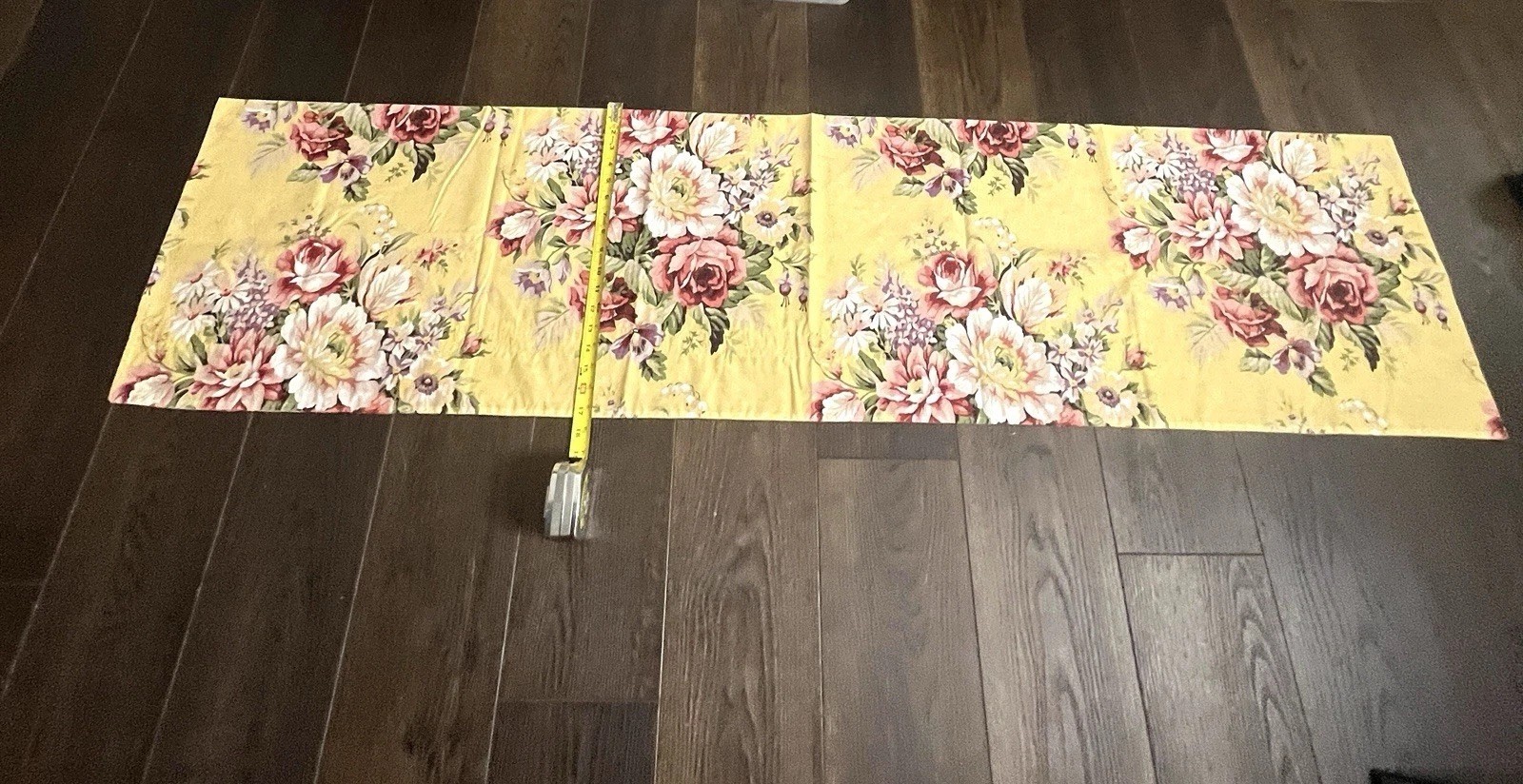 Ralph Lauren Sophie Brooke 17” X 70 ” Valances (2) Yellow Floral Curtain Set