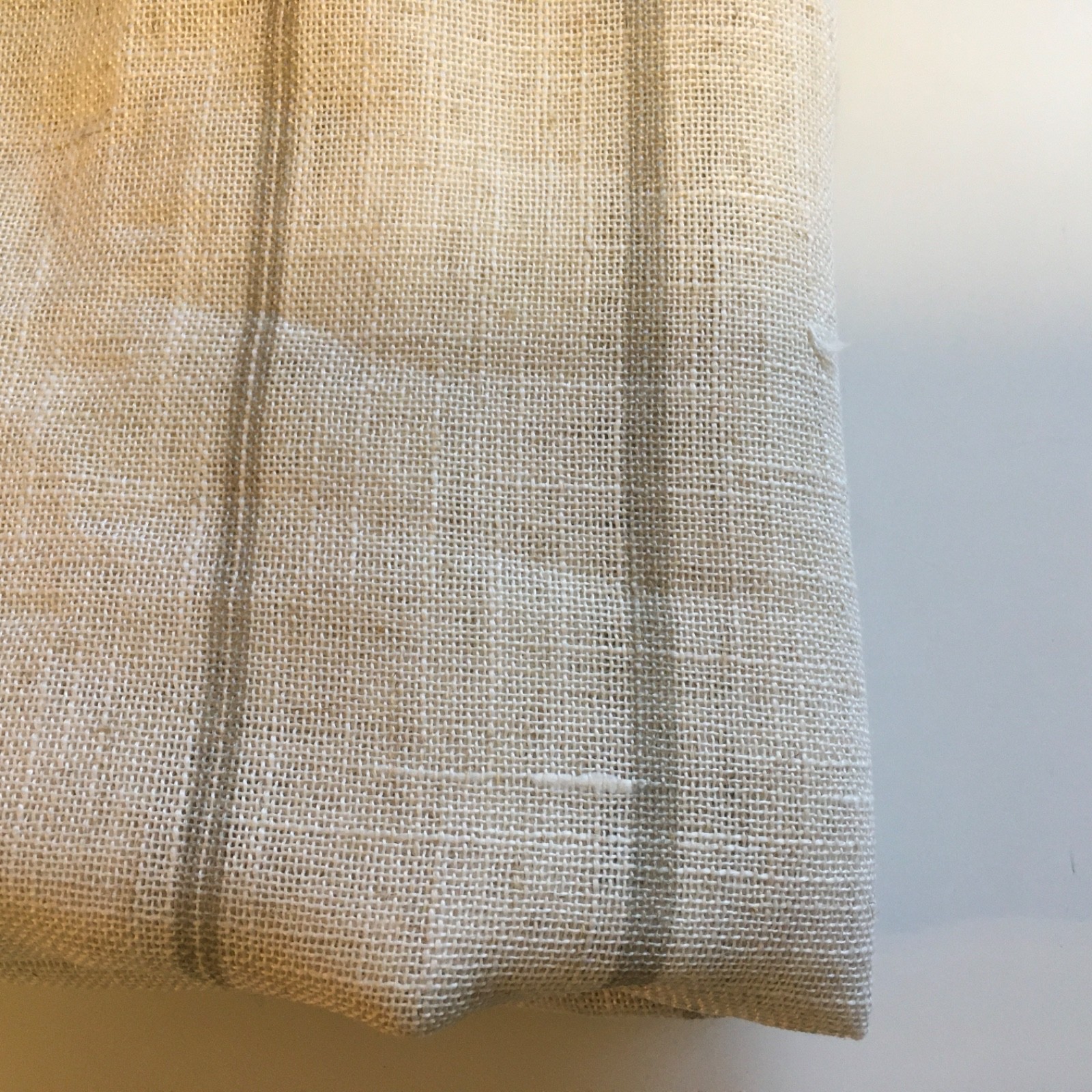 Allen Roth Curtain Panel 51×95 natural beige / white with gray stripes