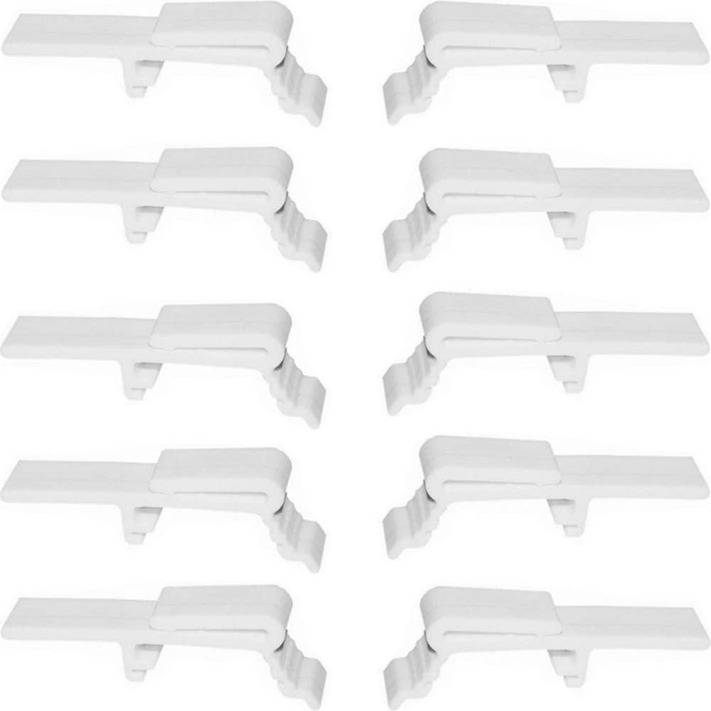 10pcs Valance Clip Vertical Blinds Dust Cover Holder Bracket for 1-1/2″ or 1-…