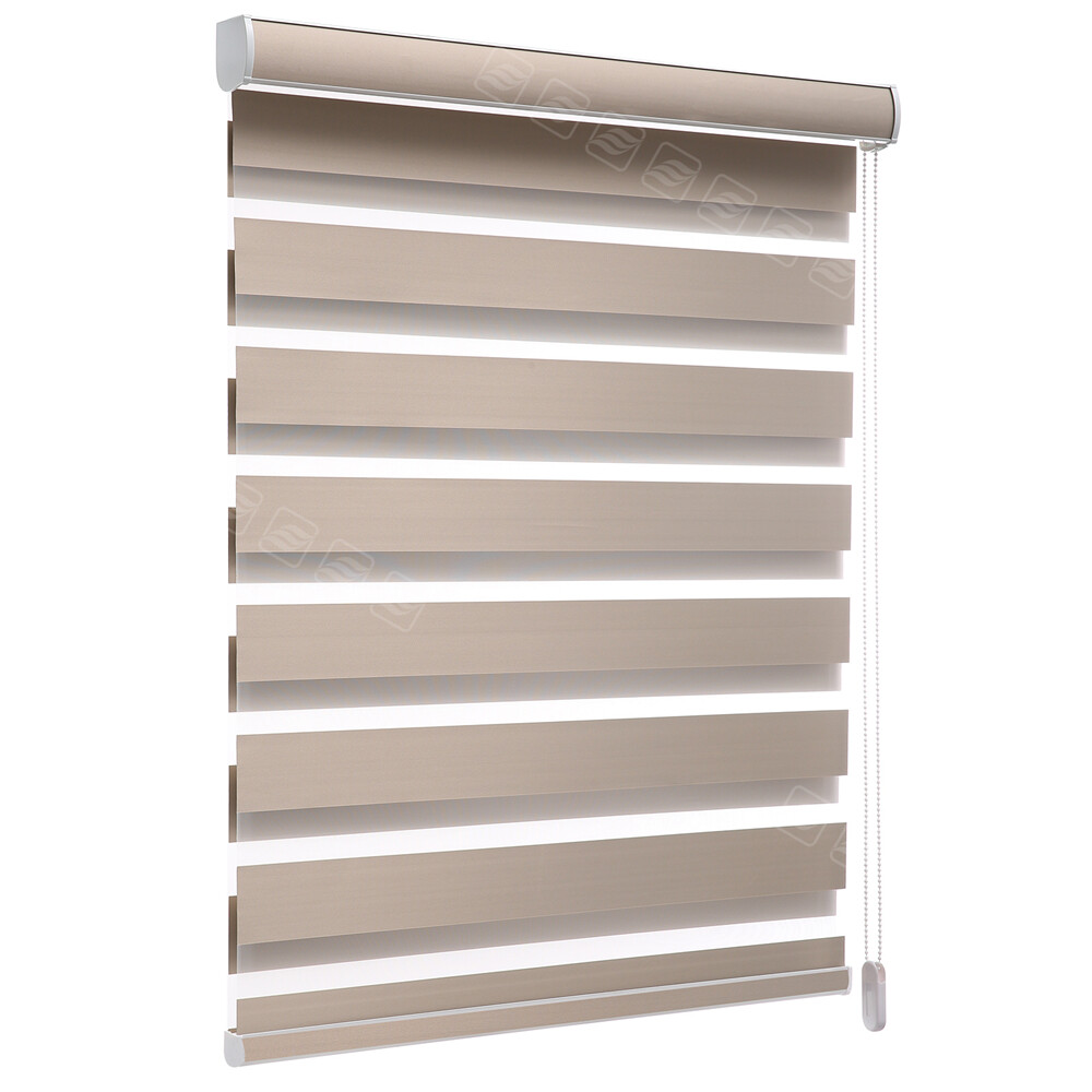 Changshade Horizontal Window Blind Shade Zebra Dual Roller Blinds Day and Night