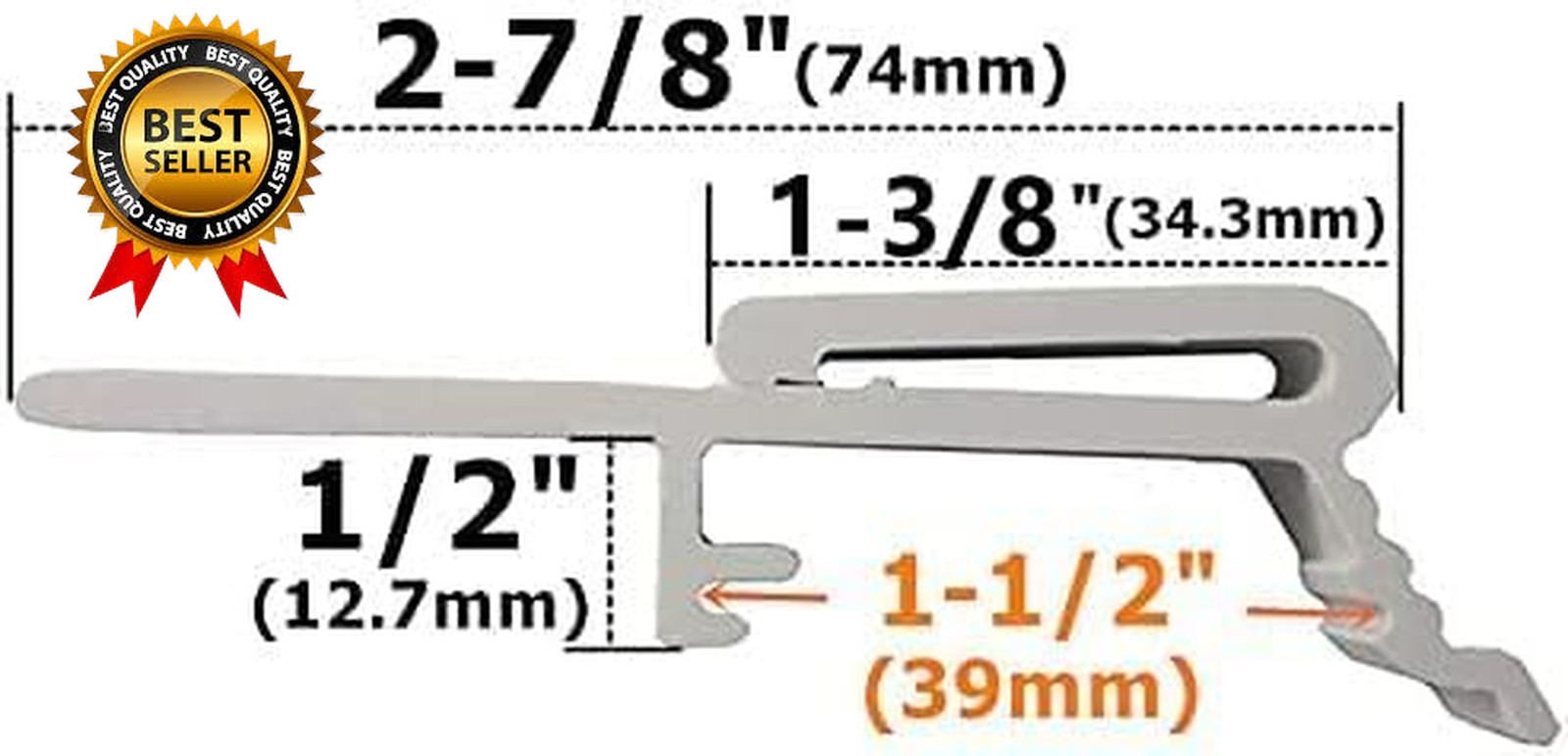 6Pcs Valance Clip Vertical Blinds Dust Cover Holder Bracket for 1 1/2 or 1-9…