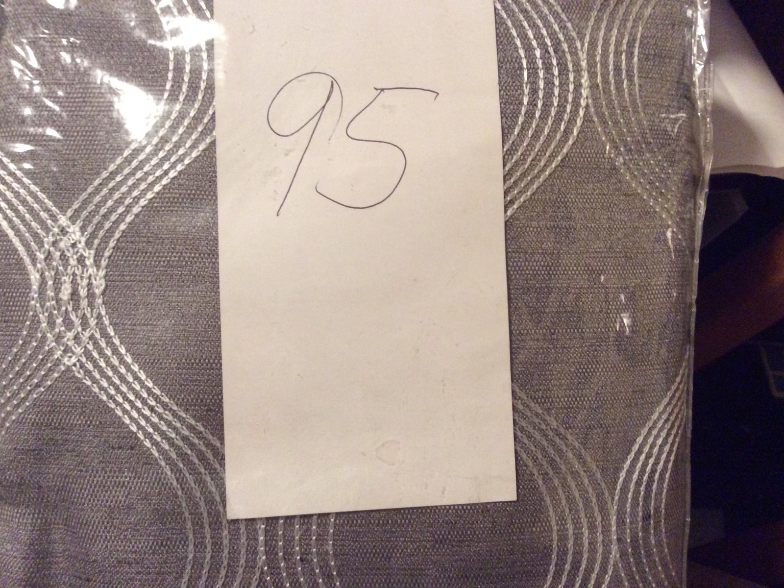 Max Blackout (1 ) Embroidered 100% Blackout Grommet Top Curtain Panel 50x 95