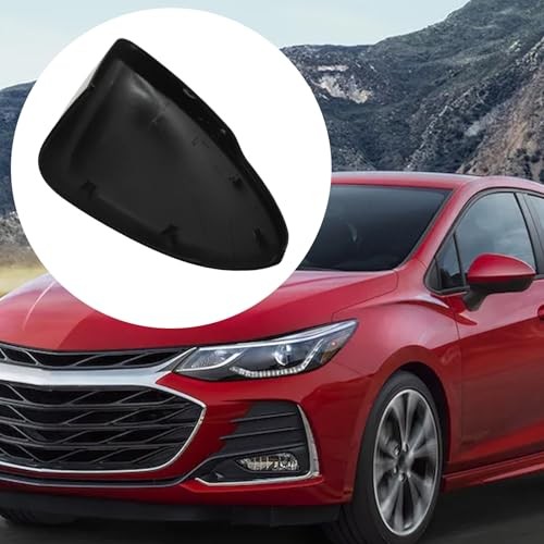 Black ABS Side Mirror Cap Replacement, Mirror Cap Trim Housing Black Left Side