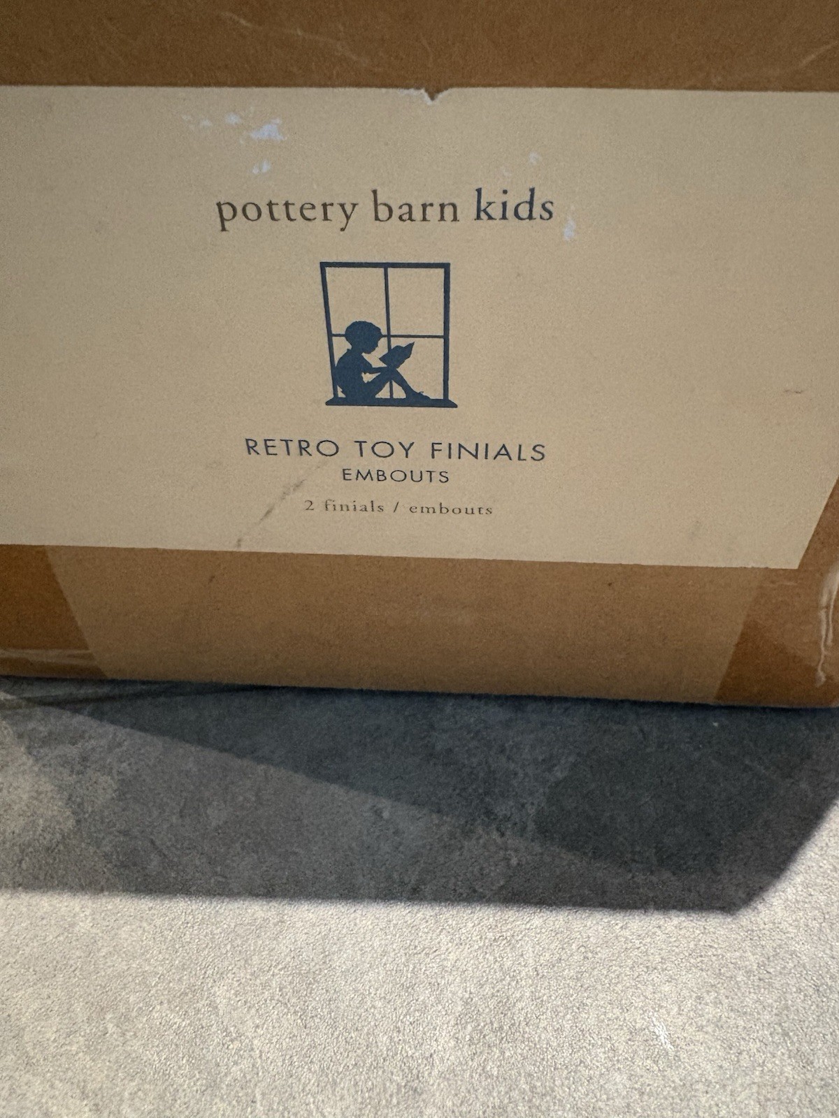 Pottery Barn Kids Nickel Polished Aluminum Retro Airplane Finials 1 set of 2