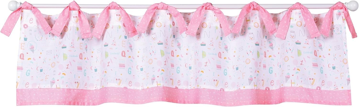 Trend Lab Alphabet Cake Window Valance. 53 in x 13 in. New in Package.