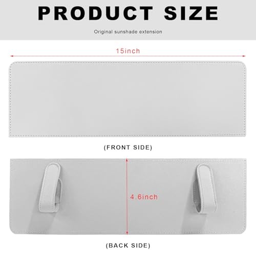 Sun Visor Extender for Car, Anti-Glare Car Visor Extension Sun Blocker Gray