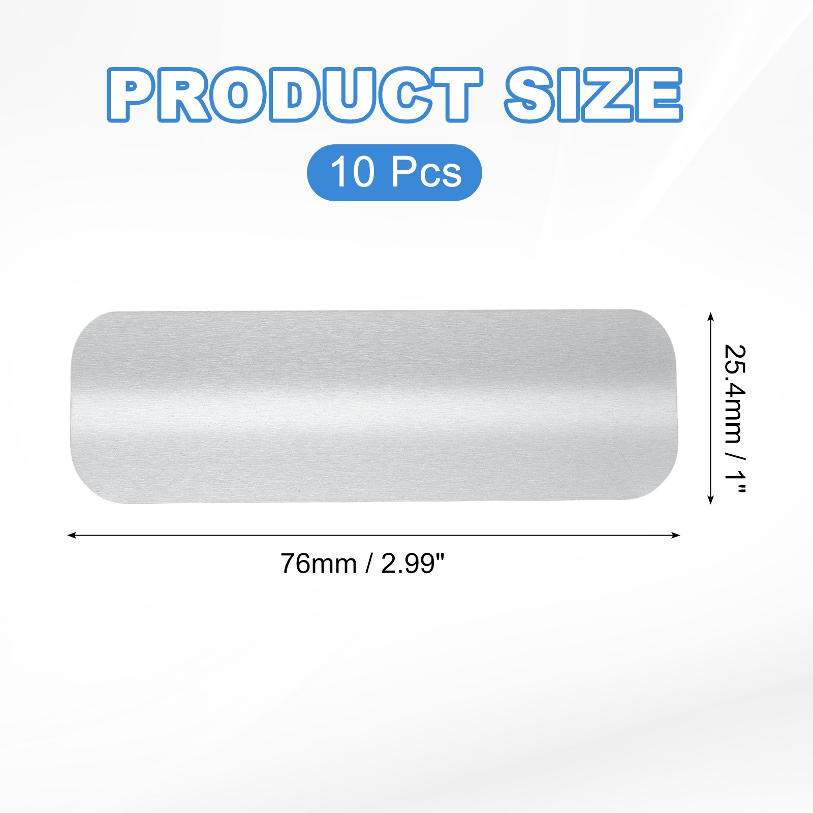 10Pcs Horizontal Blind Repair Tabs, Blind Replacement Slats (1″ W x 3″ L, Grey)