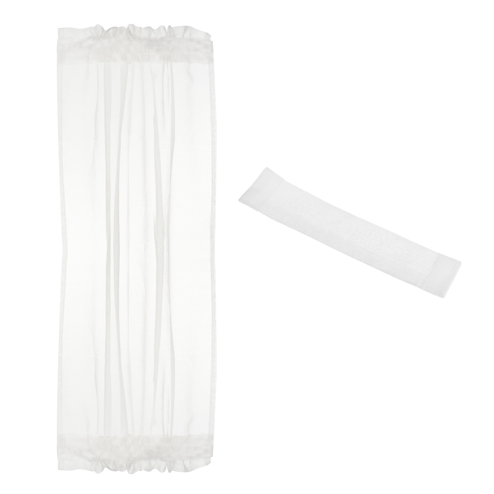 Blackout Door Curtain, 25″W x 40″L French Window Door Curtain 1 Panel, White