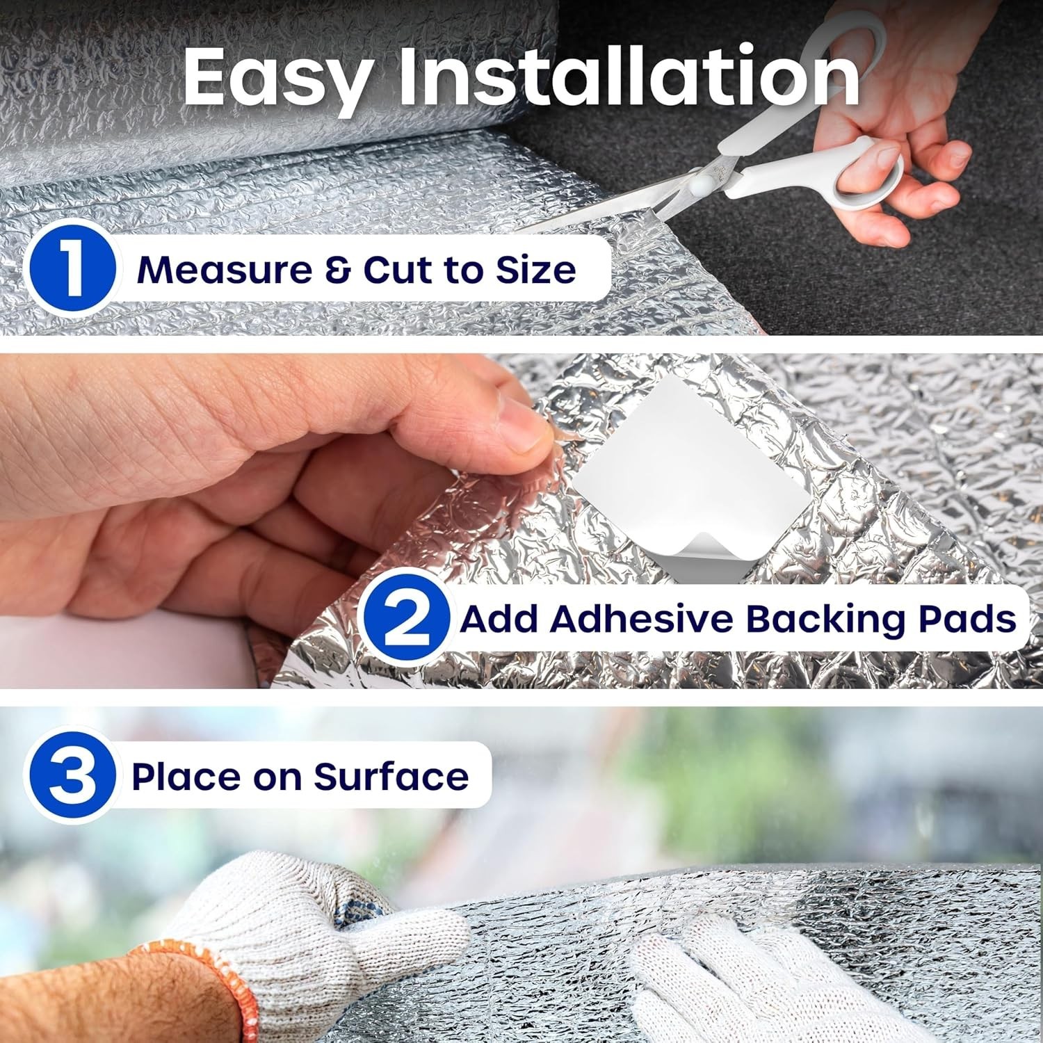 Energy-Saving Reflective Window Insulation Foil – 24in x 20ft for RVs & Garages