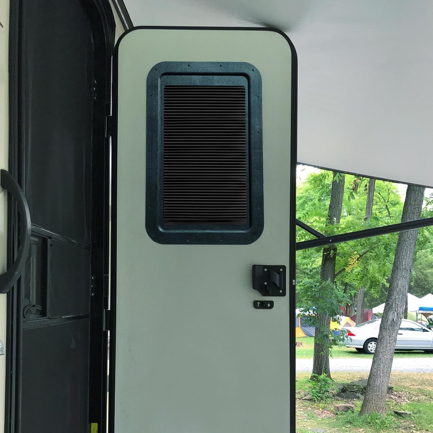 Thin Shade Ready RV Entry Door Window Lippert Prepped 12”x21” Pleated Blinds