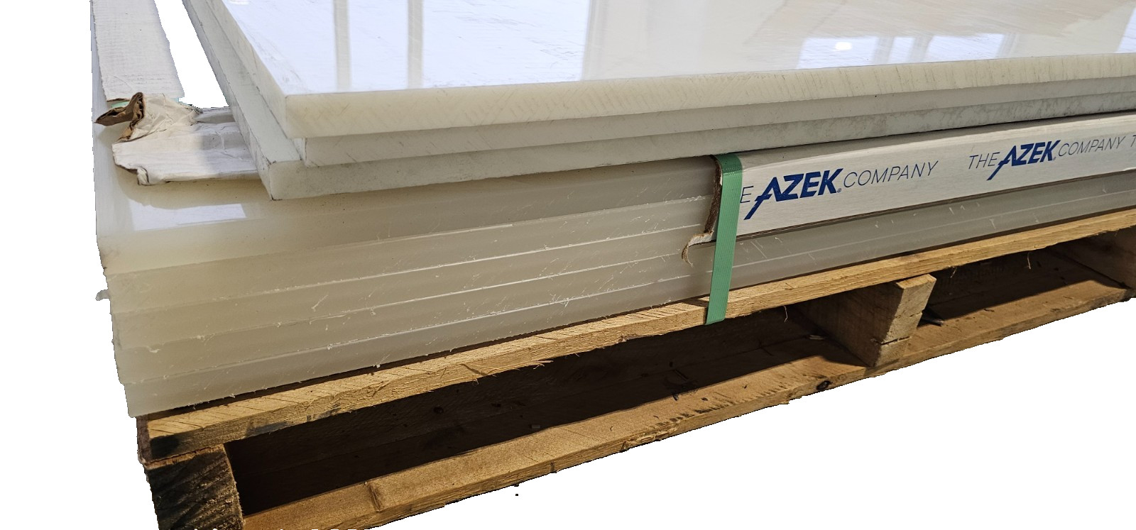 QTY 8 New Azek Acoufelt Solid Panels, 48″ x 120″ x 3/4″ PVC Trim Board UHMW