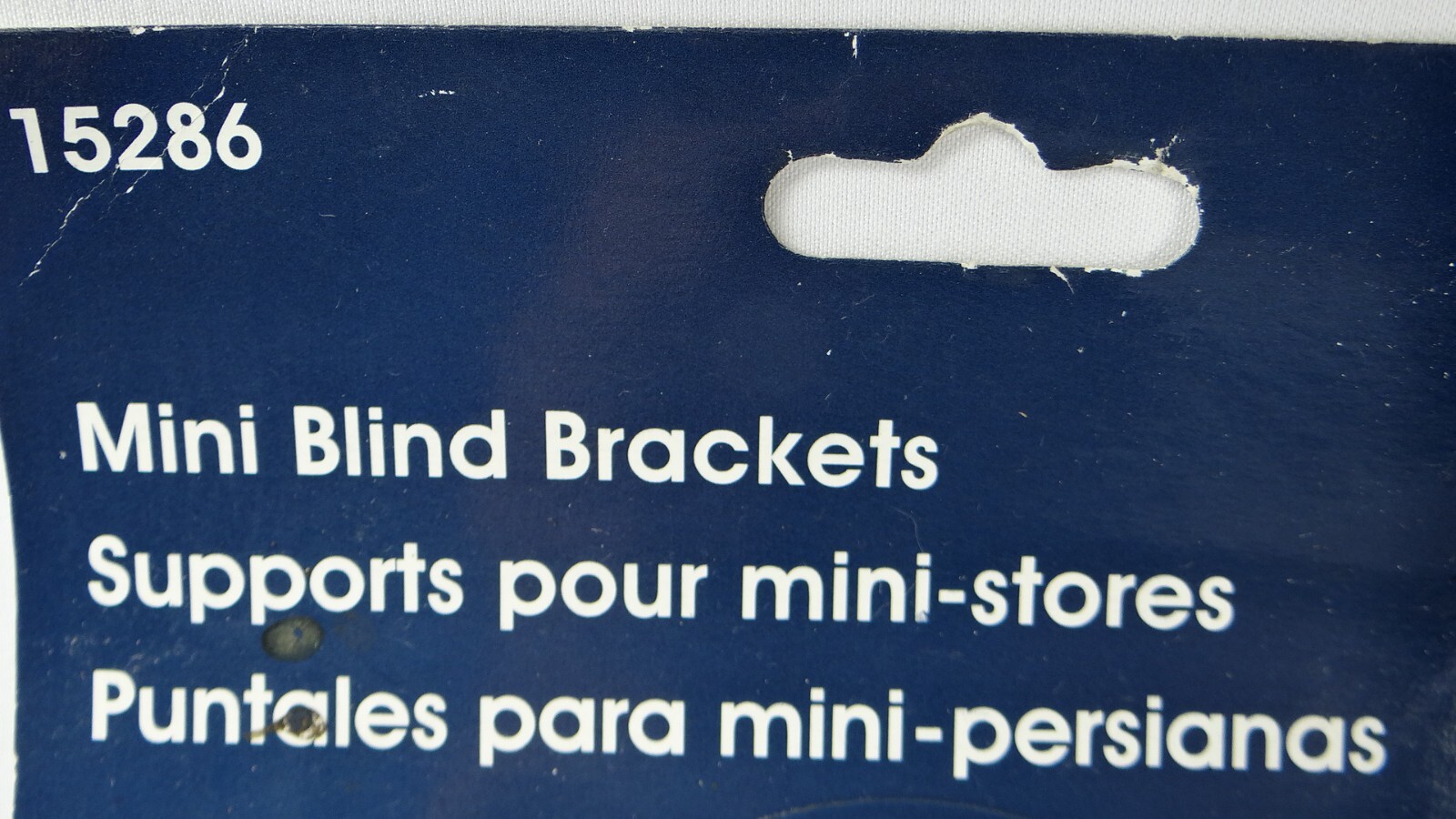 Spectrim Mini Blind Brackets, 15286, Fits Most Vinyl, Inside/Outside Mount NOS
