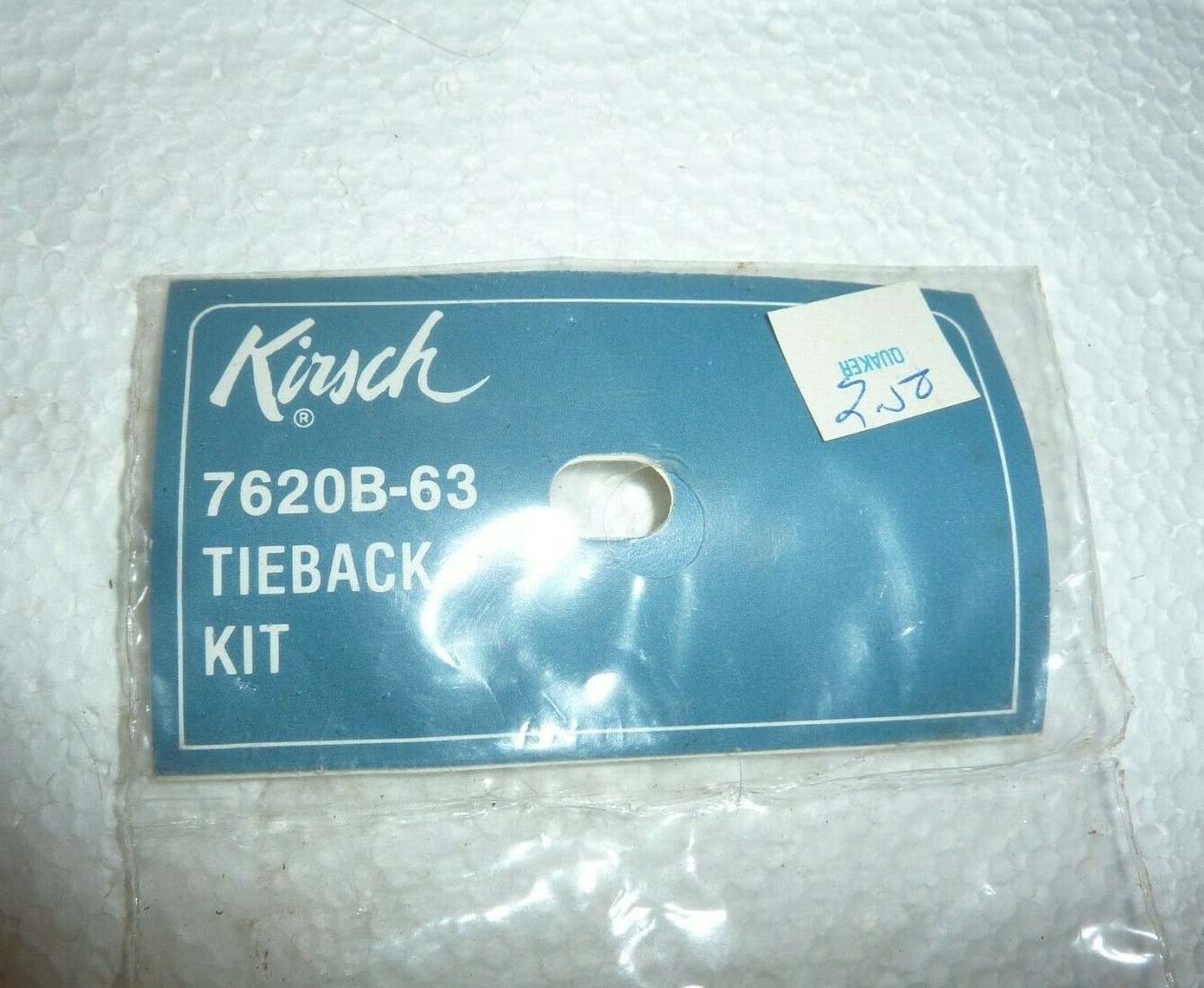 New in Package Kirsch Tieback Kit 7620B-63 S-49