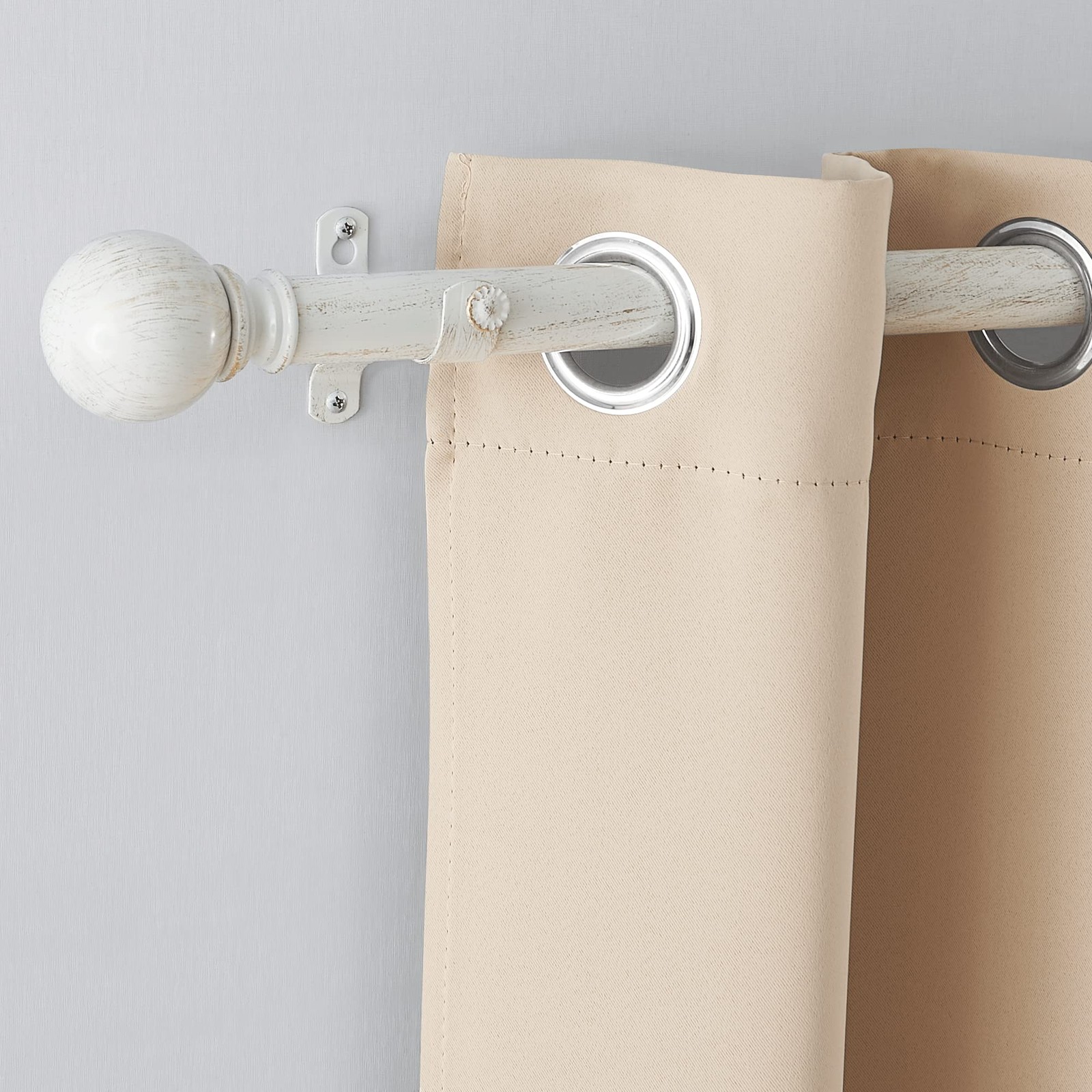 Decorative Single Window Drape Curtain Rod Retro Style 1 1/8 Inch 2848 Inch