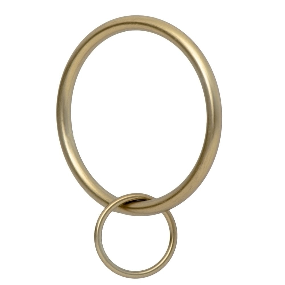 Drapery Eyelet Curtain Rings 2″ Loop for Hook Pins, of 14 Warm Gold