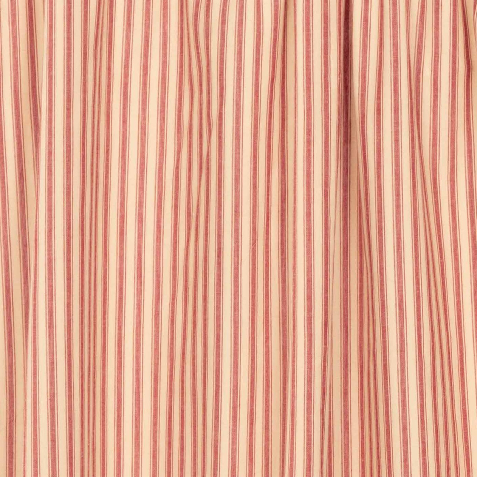 VHC Brands Farmhouse 24″x36″ Ticking Stripe Tier Pair Kitchen Window Curtains