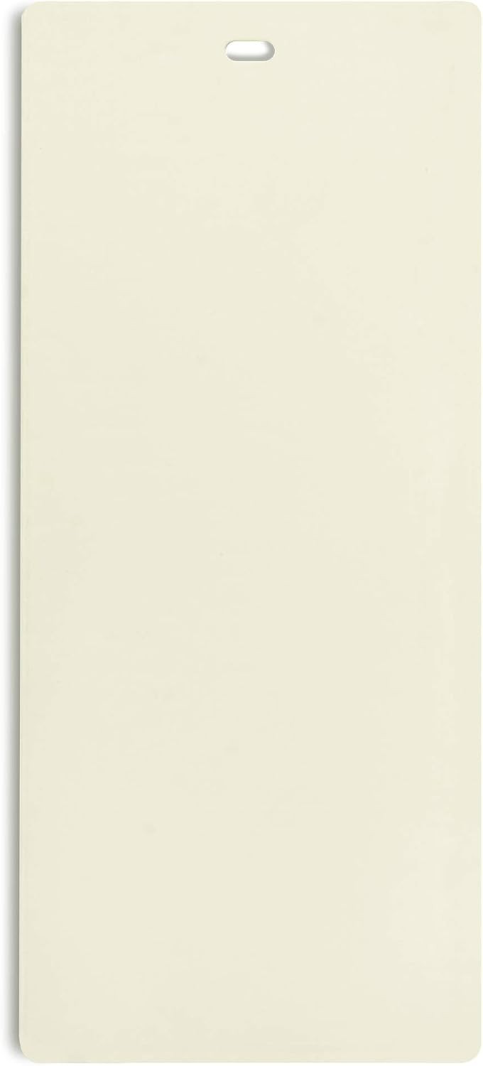 PVC Vertical Blind Replacement Slats Curved Smooth Ivory 42.5 Length 10 Pack