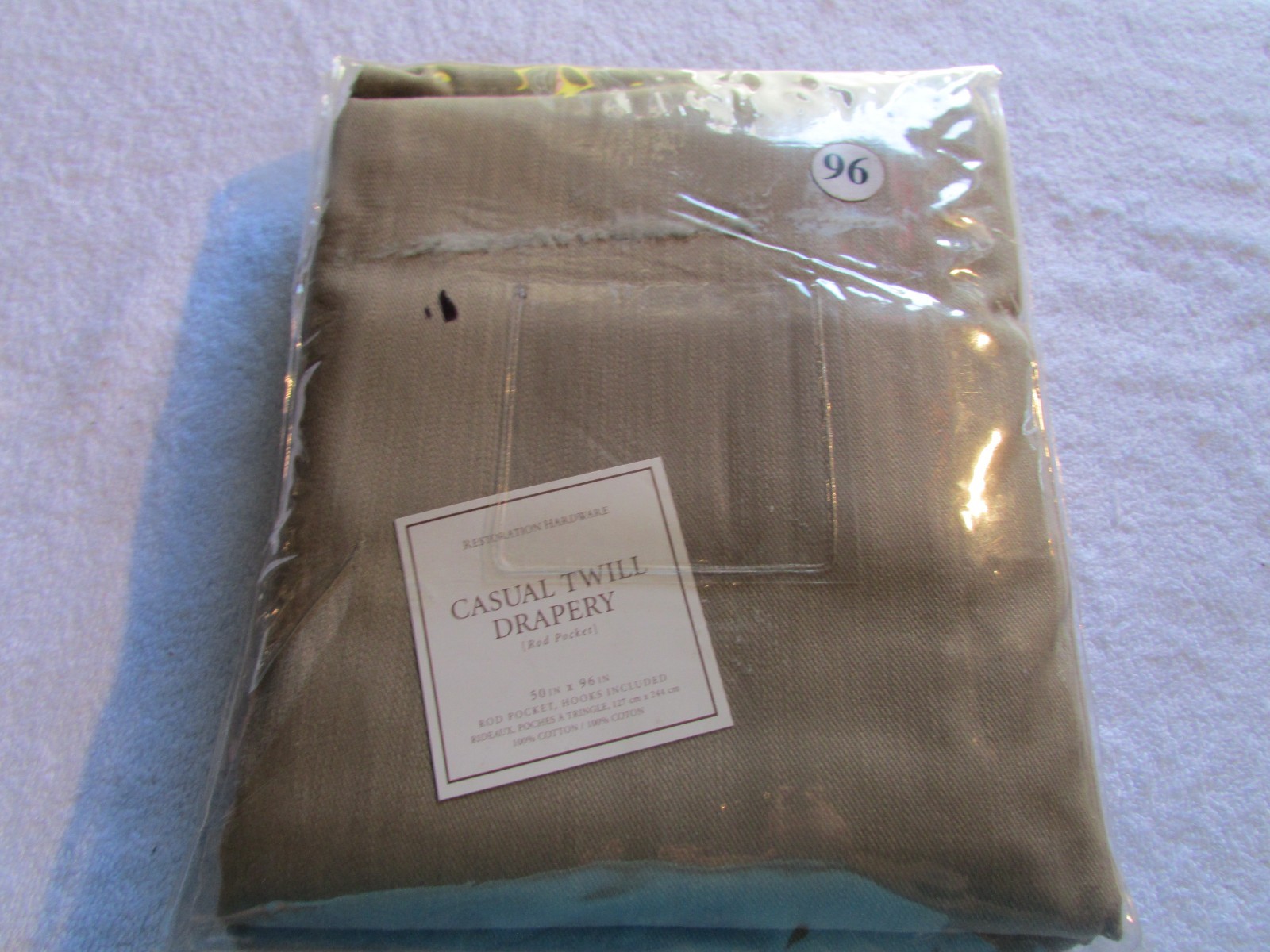 NEW Restoration Hardware Casual Twill Drapery Copper