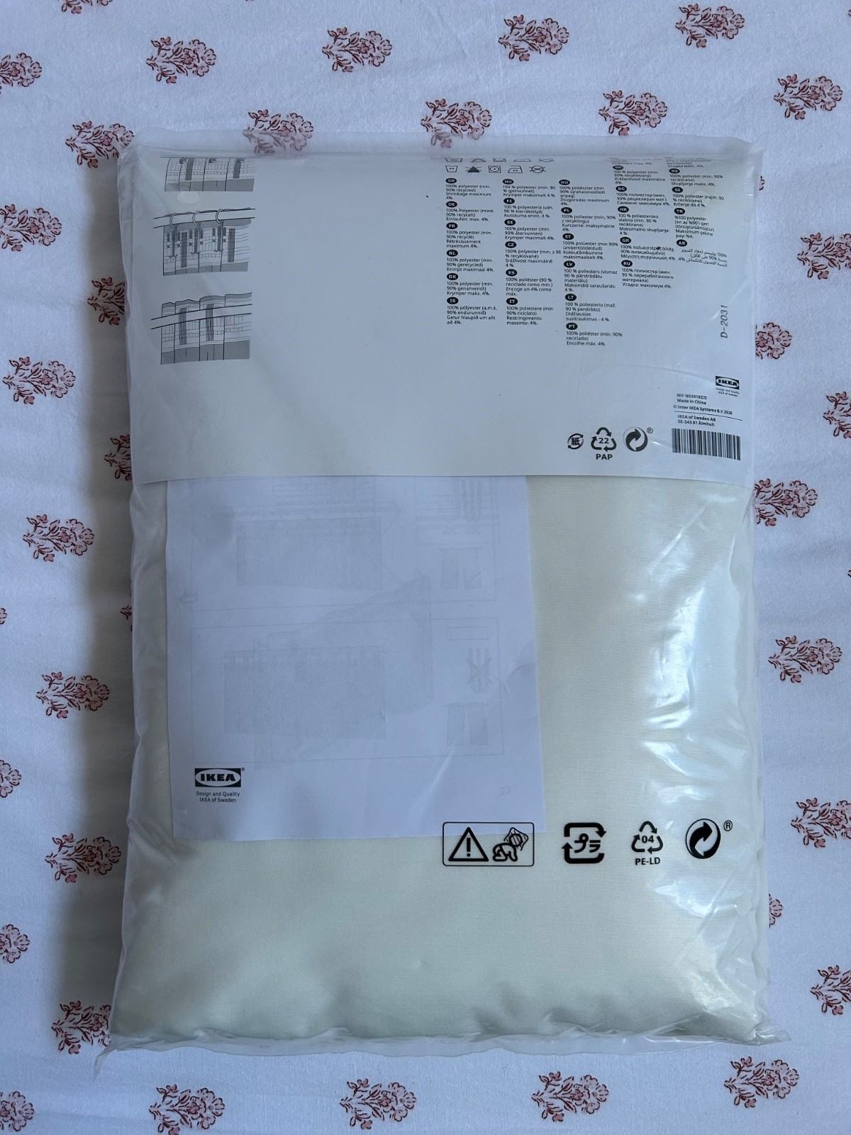 Ikea HILJA Curtains 2 Panels (1 pair) 57″ x 98″ White NEW