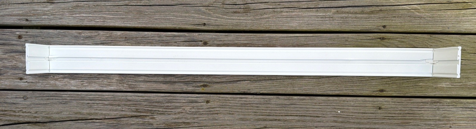 Nien Made Enterprise Cordless 2” White Faux Wood Slat Blinds 61” H X 33 & 1/2” W