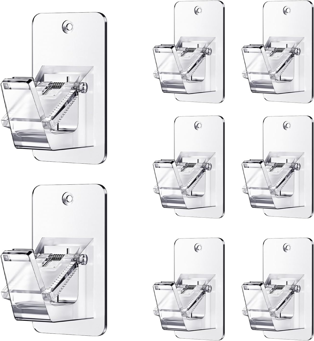 Heavy Duty No Drill Rod Hooks – Holders for Bathroom Bedroom