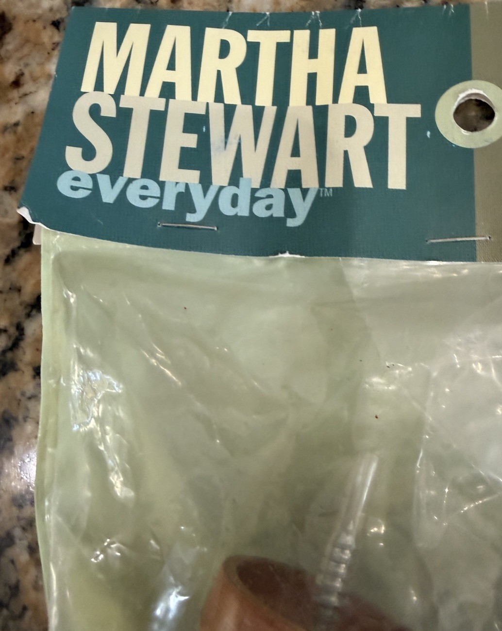 Martha Stewart Everyday Oak Finish 2 WOOD FINIALS – for 1” – 1- 1/8” Poles
