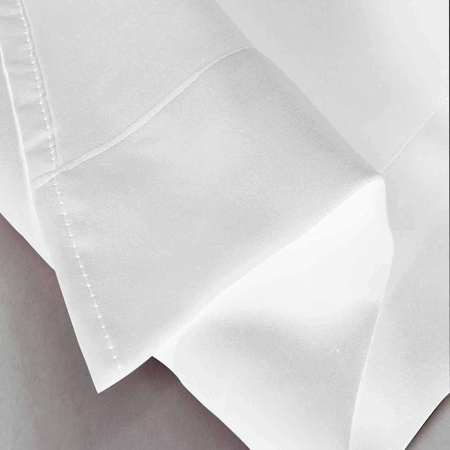 Pure White Valances for Windows 2 Pack Clearance Valance Curtains for Living Roo