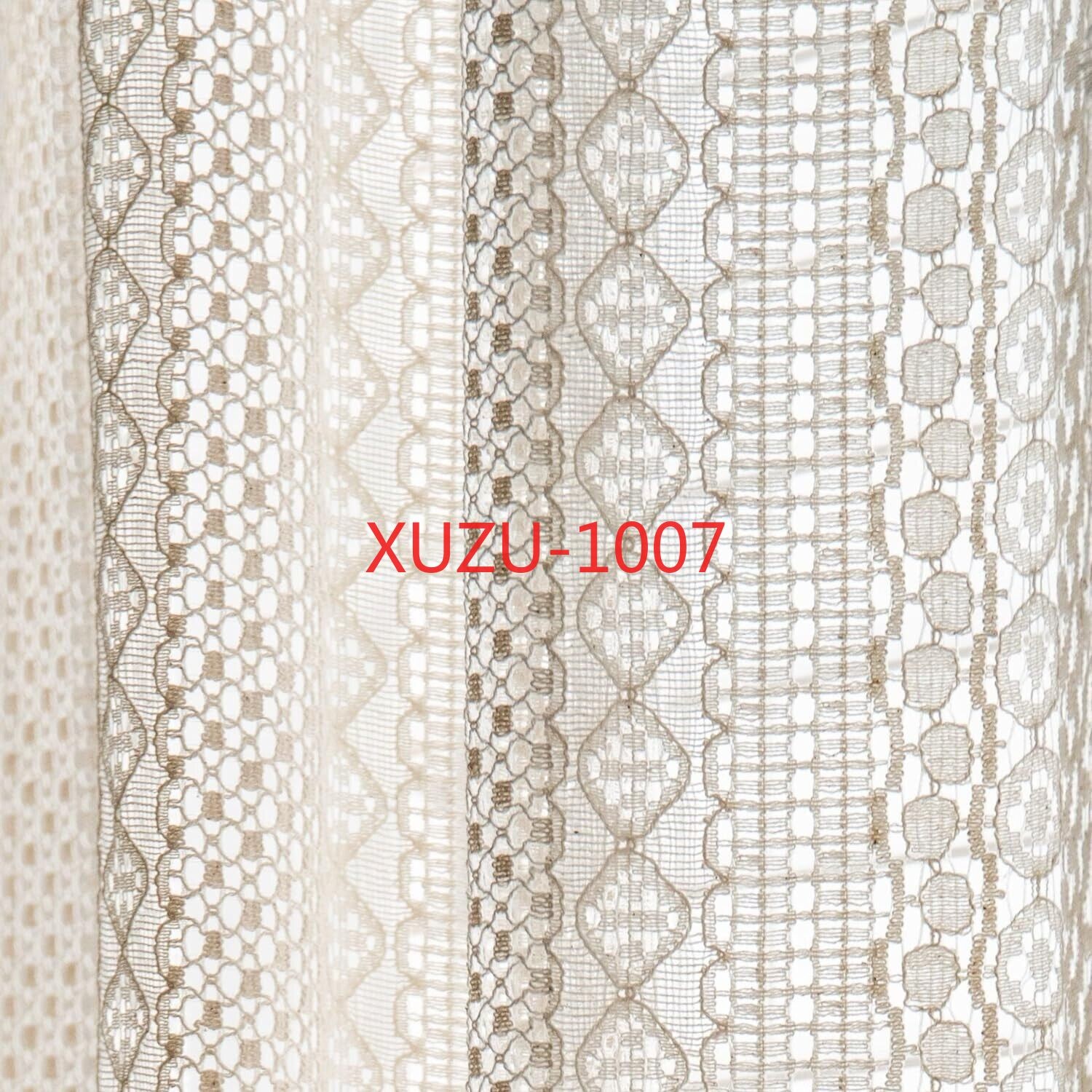 Crochet Lace Curtain Panels Window Drapes Bedroom Living Room Rod Pocket Rustic