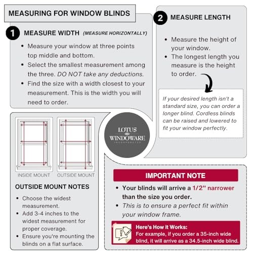 Cordless Mini Blind, 1″ Vinyl Slats, 45″ Wide x 72″ Long – 45″W x 72″H White