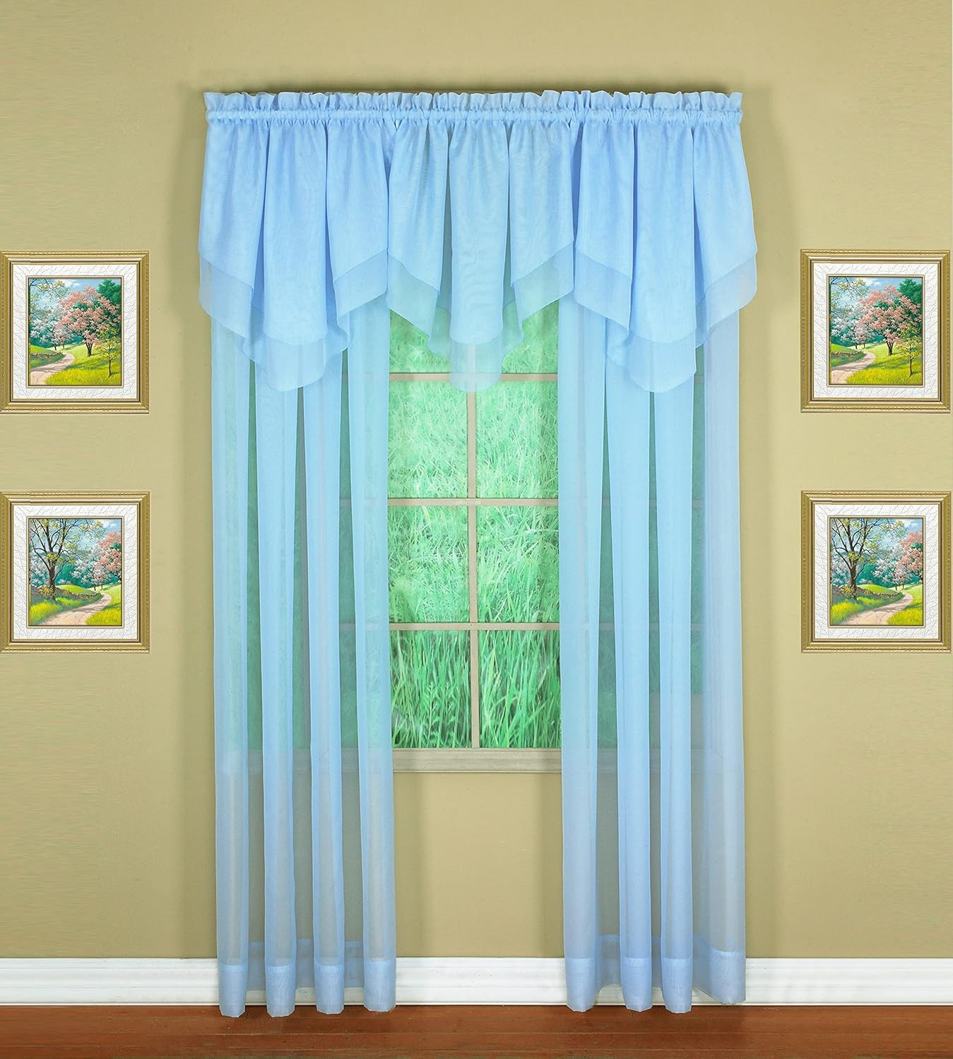 Emelia Original Voile Panel 72″, Sky Blue, 60″ W X 72″ L