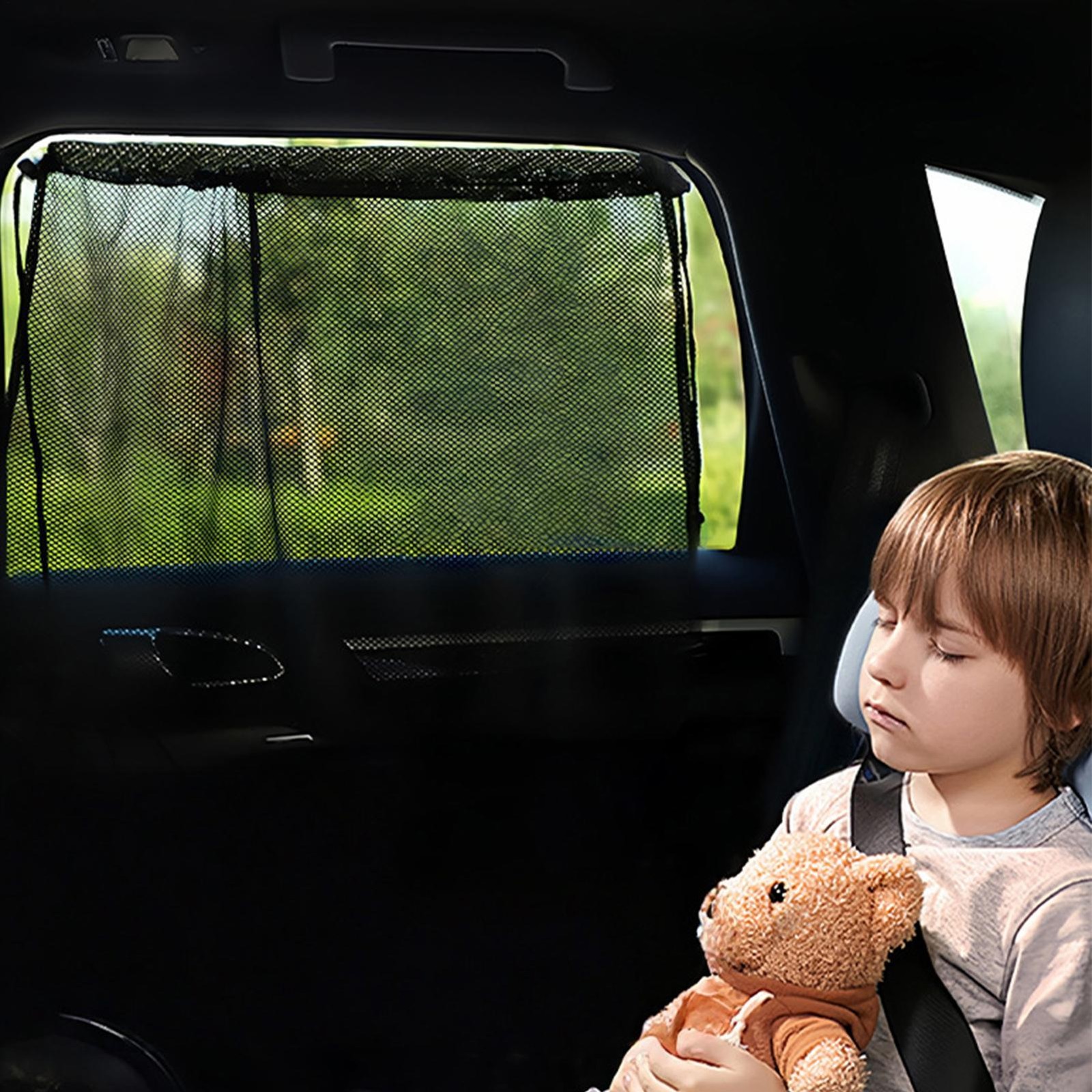 Car Door Sunshade Privacy Protection Breathable Mesh Shield UV Protection