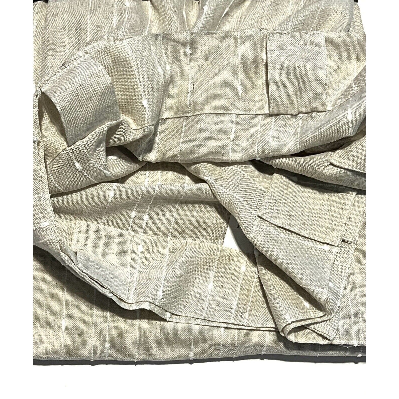 2 Ralph Lauren Marley Window Panels Curtains 54 x 84” Natural Beige **READ