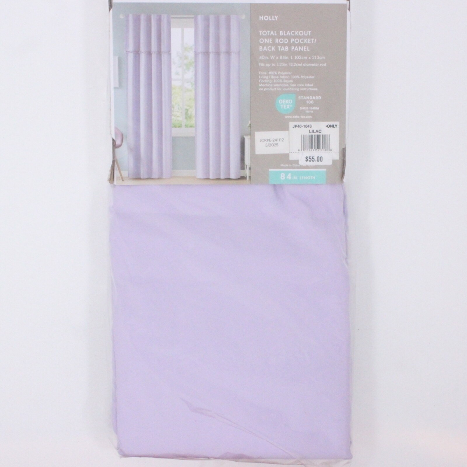 INK+IVY Kids 40″x84″ Holly Pom Pom Blackout Curtain Panel Rod Pocket Back Tab