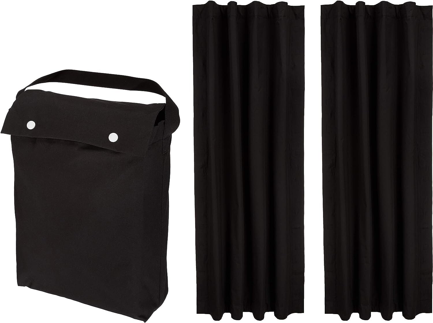 Customizable Portable Blackout Curtain Shades – Privacy, 2-Pack with Travel Bag