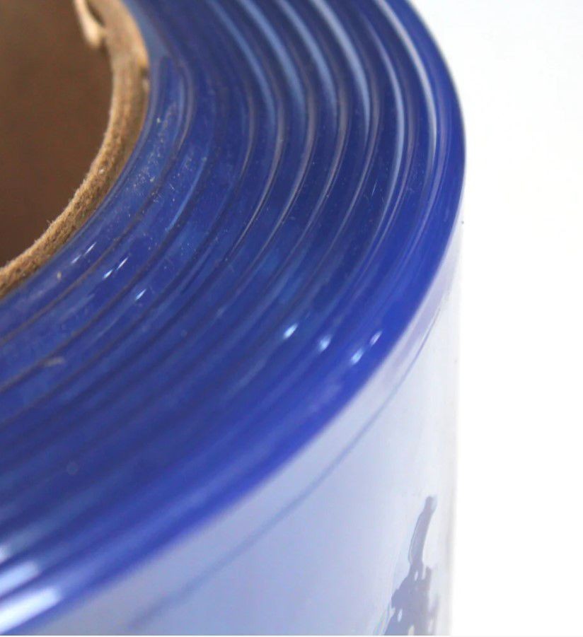 PVC Clear Strip Curtain – 8 in x 40 ft Length