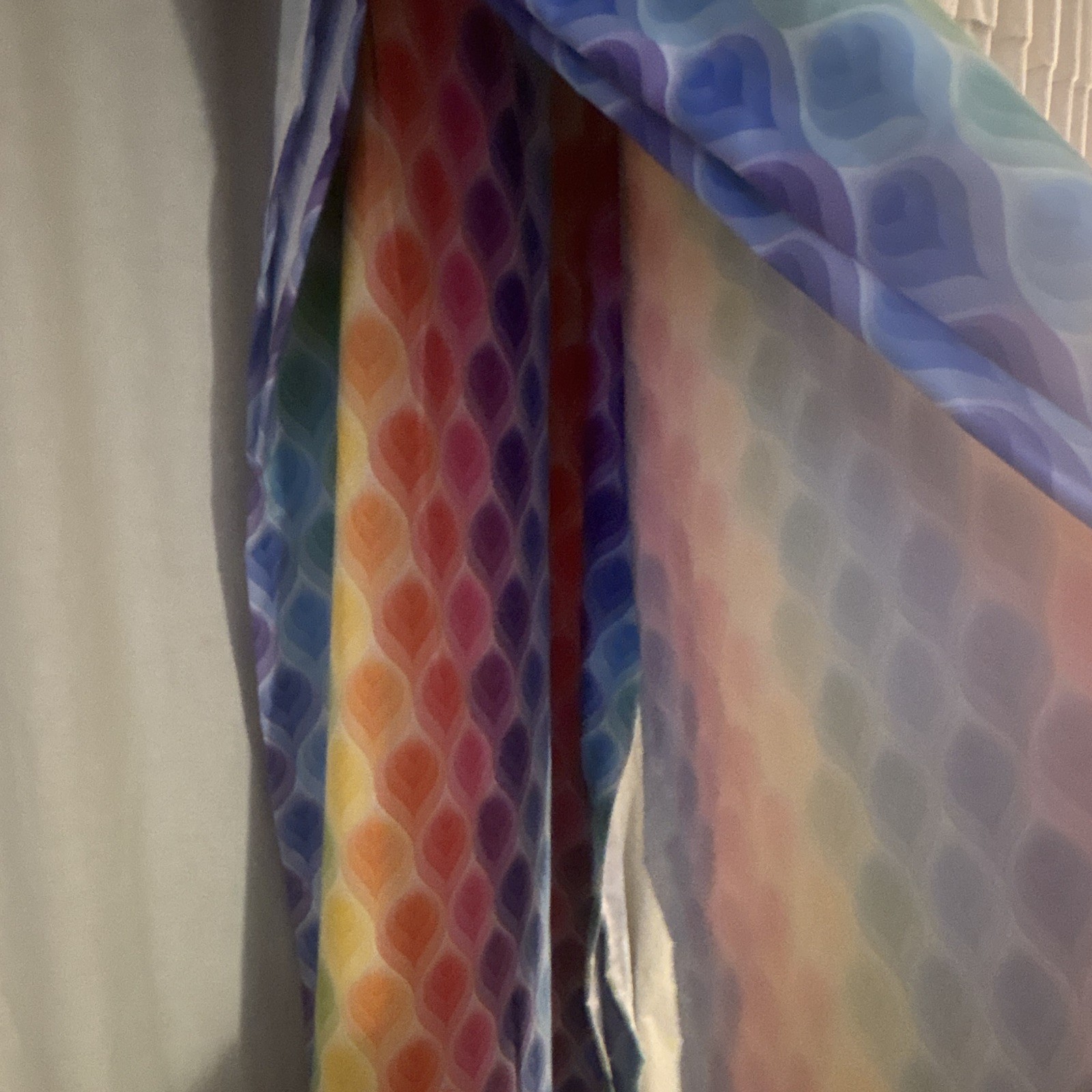 4 Multicolor curtain panels 29×63