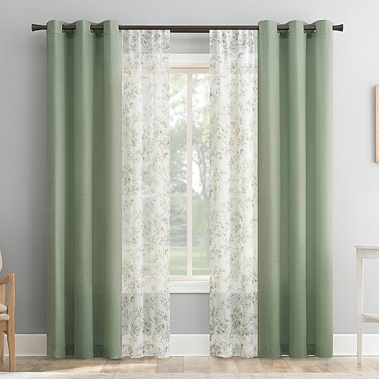 No 918 Harmon Print Curtains 37×84 Grommet Light-Filtering 4 Panels JCPenney