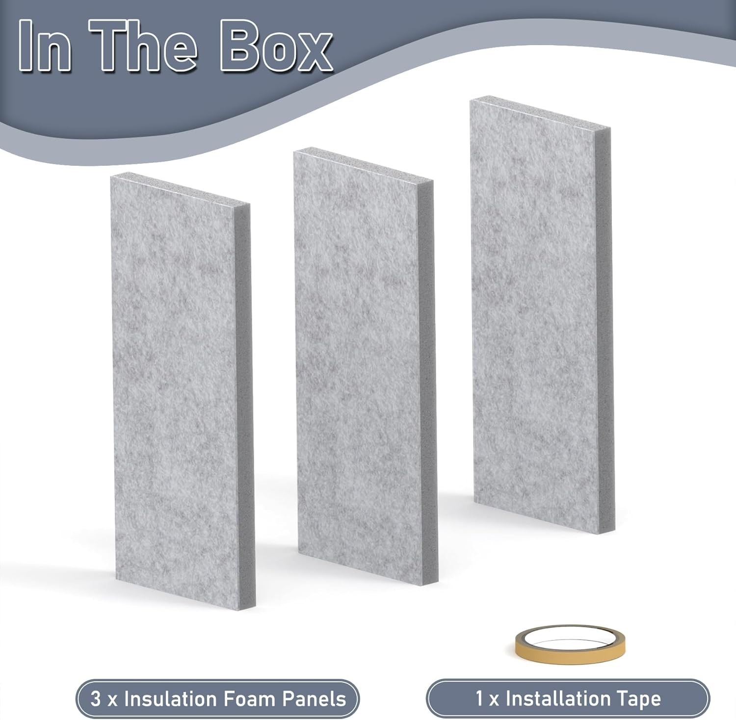 Insulated Foam Panels for Portable AC Window Seal Kit 16.5×6.25 In 3 Pack