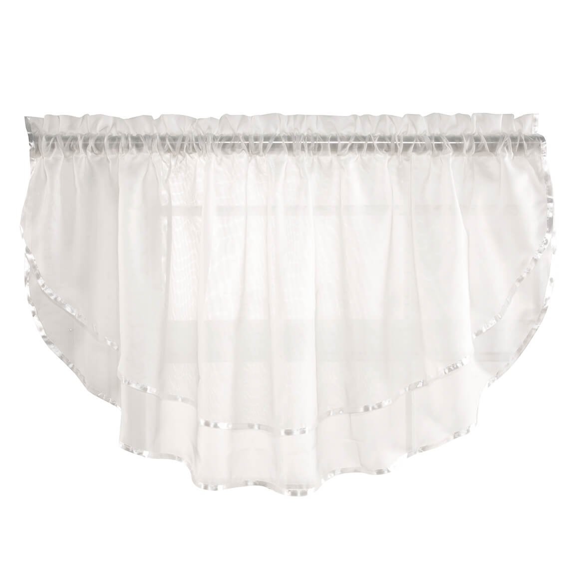Stylemaster Elegance Sheer Voile, 60 in x 24 in | Ascot Valance, Beige
