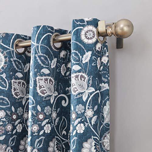 Jorah Botanical Print Thermal Insulated Energy 40″W x 63″L (Pack of 1) Blue