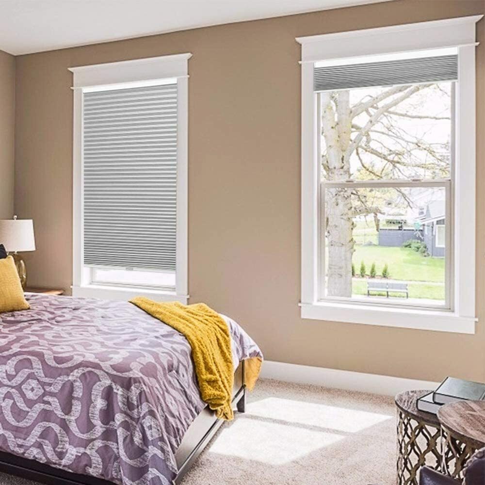 Cordless Cellular Shades Blackout Honeycomb Blinds,Bottom Up Blinds Paper Fabric