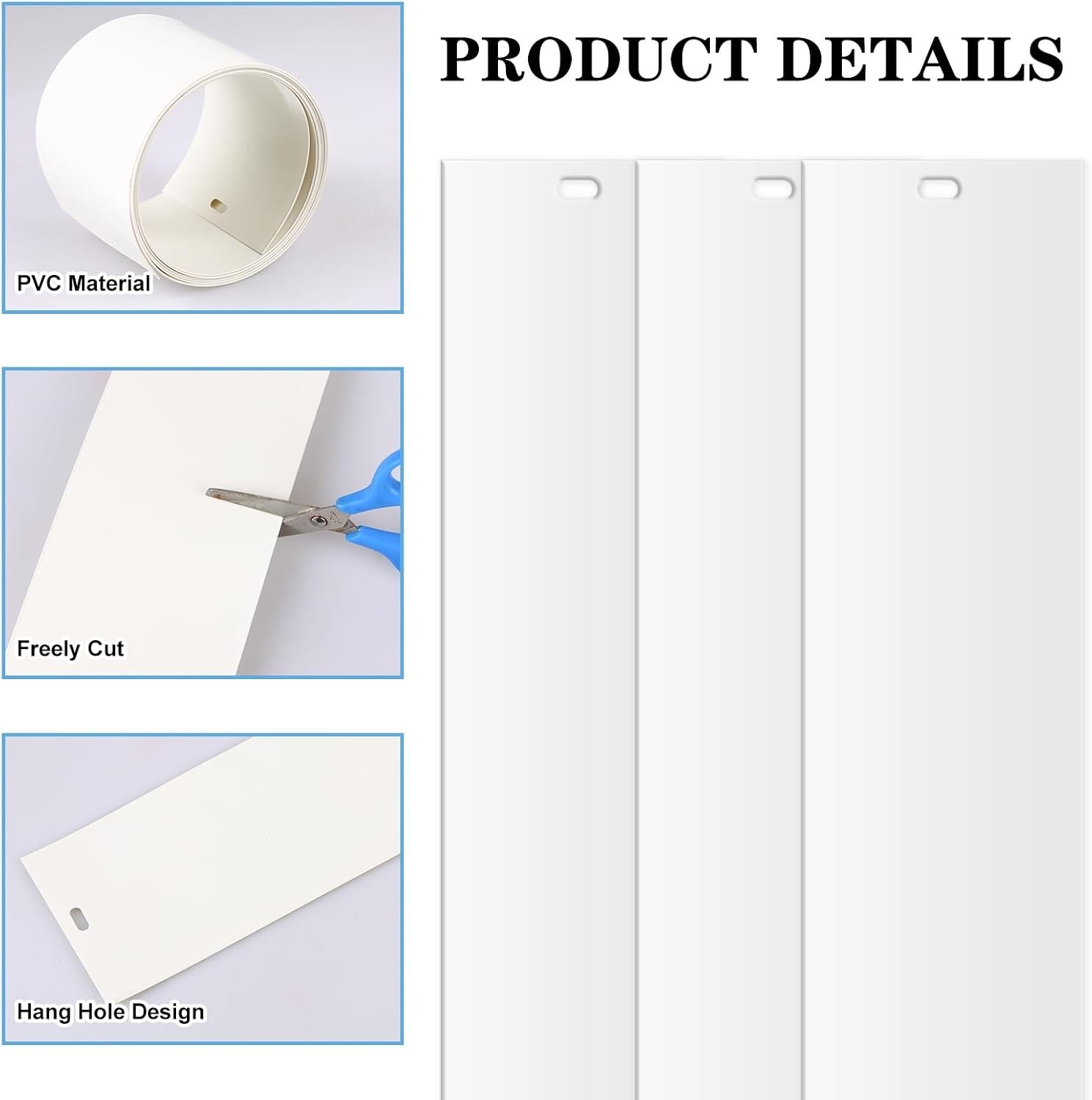20-Pack 82.5″ PVC Vertical Blinds Replacement Slats – Flame Retardant & Durable