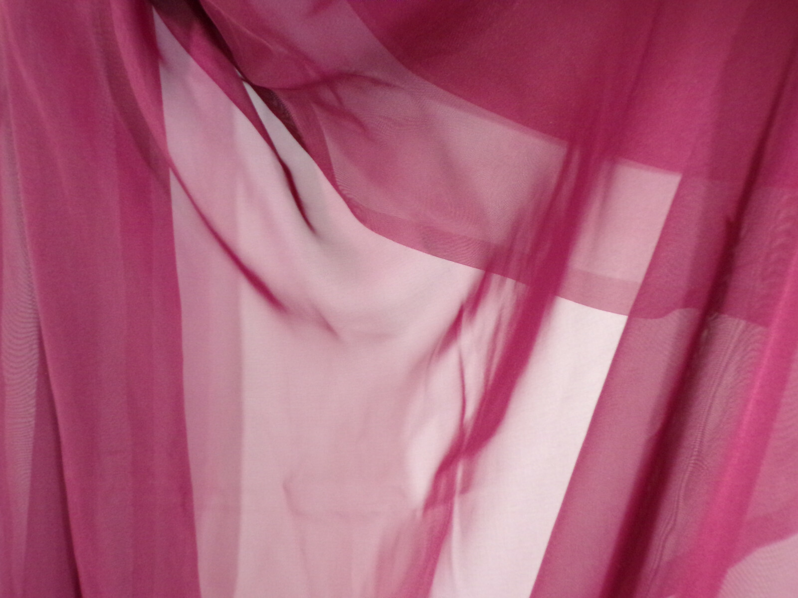 Vintage Window Scarf Panel 216″ x 58″ Classic Burgundy Polyester Sheer D22