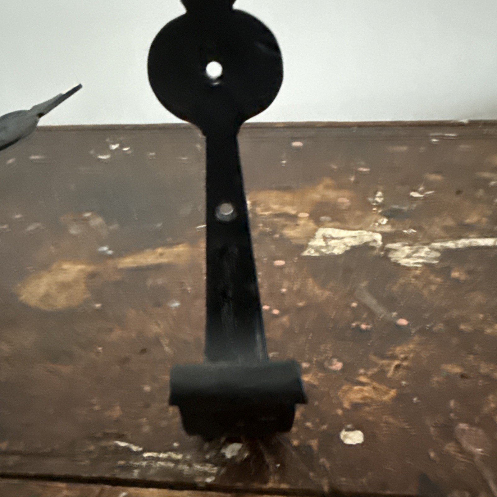 2 Curtain Pole Holders Hand Forged 7” Brackets Hooks for up to 1.75”Diameter Rod