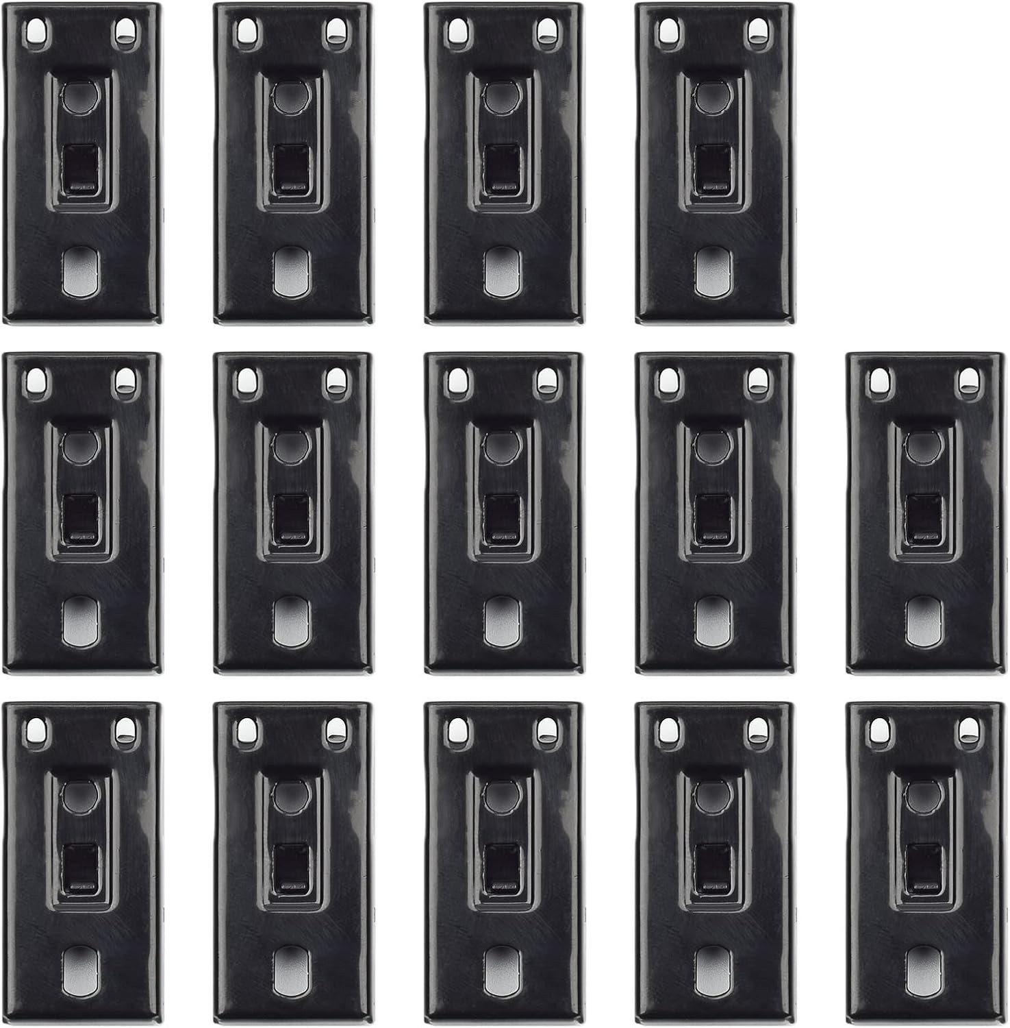 Black Ceiling Mount Brackets for Flexible Curtain Track, Bendable Curtain Track