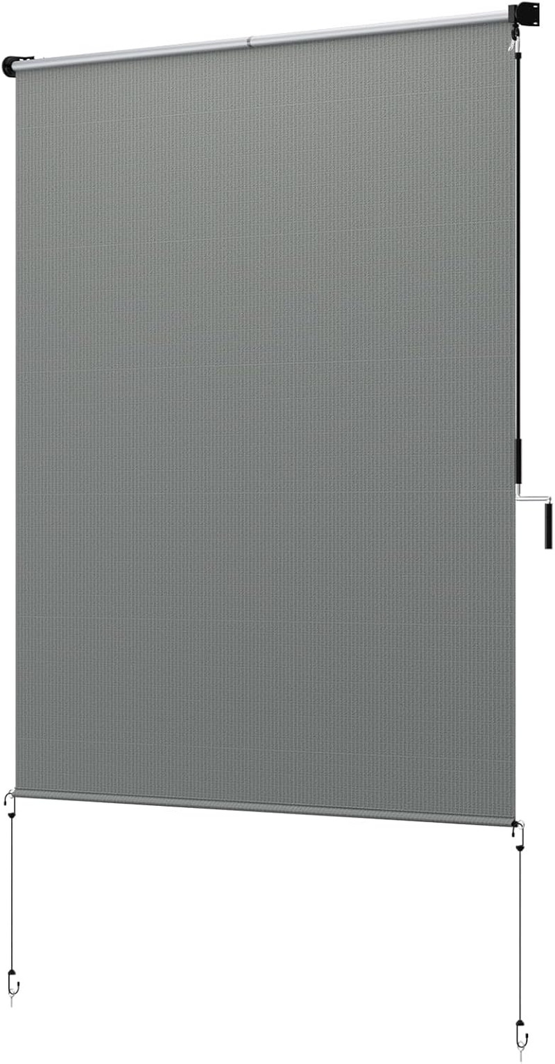 72″ W X 72″ L Heavy-Duty Outdoor Roller Shades – Waterproof Exterior Blinds for
