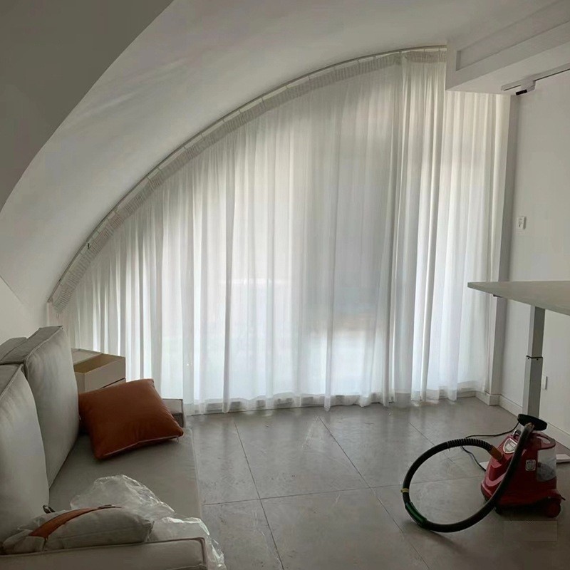 Arched Irregular Trapezoid Triangle Arch Curtain Sheer Customize KARLLEO-250709